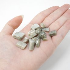 画像3: さざれ 100g 日高青晶石 日本銘石 北海道産 HIDAKA Blue Silica 希少 日高 沙流川 珪質岩 チャート 天然石 パワーストーン カラーストーン (3)