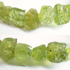 画像2: ペリドット ブレスレット 原石 パキスタン産 【一点もの】 Peridot 8月誕生石 カンラン石 結晶 オリビン お守り コレクション 浄化 ヒーリング 天然石 パワーストーン カラーストーン (2)