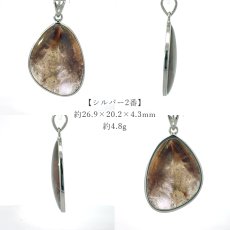 画像5: カコクセナイトインクォーツ ペンダントトップ SV925 Cacoxenite in quartz【一点もの】ブラジル産 浄化 内包物 鉱物 お守り 天然石 パワーストーン (5)