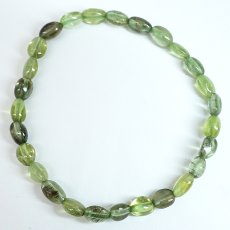 画像3: ルドウィジャイトインペリドット ブレスレット タンブル パキスタン産 【一点もの】 Peridot 8月誕生石 カンラン石 ルチルペリドット ルドウィヒ石 お守り 浄化 ヒーリング 天然石 パワーストーン カラーストーン (3)