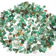 画像2: さざれ 100g グリーンアゲート green agate 緑 アゲート めのう 瑪瑙 天然石 パワーストーン カラーストーン (2)