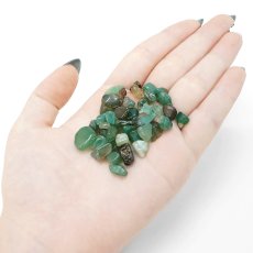 画像3: さざれ 100g グリーンアゲート green agate 緑 アゲート めのう 瑪瑙 天然石 パワーストーン カラーストーン (3)