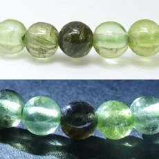 画像2: ルドウィジャイトインペリドット ブレスレット 5.5mm パキスタン産 【一点もの】 Peridot 8月誕生石 カンラン石 ルチルペリドット ルドウィヒ石 お守り 浄化 ヒーリング 天然石 パワーストーン カラーストーン (2)