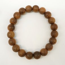 画像3: 寛永 屋久杉 10mm ブレスレット 鹿児島県産 KANEI YAKUSUGI 薩摩藩伐採木 神木 精霊 浄化 お守り 祈り 世界遺産 パワーズウッド 天然木 (3)