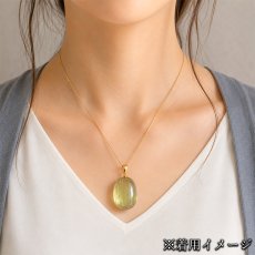 画像4: ダイアスポアキャッツアイ ペンダントトップ トルコ産【一点もの】Diaspore cat's eye 日本製 自社製 ゴールド お守り 天然石 鉱物 パワーストーン カラーストーン (4)