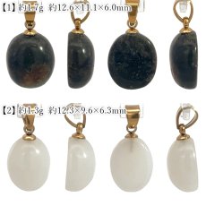 画像2: 山形めのう ペンダントトップ 山形県産 【一点もの】 YAMAGATA Agate 瑪瑙 メノウ 出羽三山 縞模様 アゲート 日本製 自社製 ステンレス 鉱物 日本銘石 天然石 パワーストーン カラーストーン (2)
