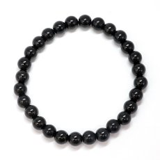 画像3: ミャンマー翡翠 6mm ブラック ブレスレット 黒翡翠 ミャンマー産 翡翠 Myanmar Jade ブラックジェダイト 本翡翠 ひすい お守り 浄化 天然石 パワーストーン (3)