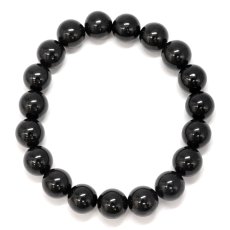 画像3: ミャンマー翡翠 10mm ブラック ブレスレット 黒翡翠 ミャンマー産 翡翠 Myanmar Jade ブラックジェダイト 本翡翠 ひすい お守り 浄化 天然石 パワーストーン (3)
