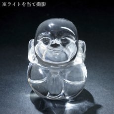 画像5: 天然水晶 お地蔵様 彫り物 山梨研磨 【一点物】 Quartz 水晶 石英 4月誕生石 縁起物 守り仏 彫刻 手研磨 職人 無処理 天然石 パワーストーン (5)