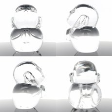画像2: 天然水晶 お地蔵様 彫り物 山梨研磨 【一点物】 Quartz 水晶 石英 4月誕生石 縁起物 守り仏 彫刻 手研磨 職人 無処理 天然石 パワーストーン (2)