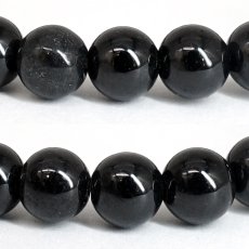 画像2: ミャンマー翡翠 6mm ブラック ブレスレット 黒翡翠 ミャンマー産 翡翠 Myanmar Jade ブラックジェダイト 本翡翠 ひすい お守り 浄化 天然石 パワーストーン (2)