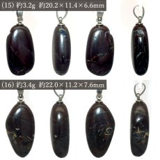 画像9: ボルダーオパール ペンダントトップ オーストラリア産 【一点物】 ステンレス製 Boulder Opal オパール 蛋白石 10月誕生石 日本製 自社製 母岩付き 天然オパール 個性派 天然石 パワーストーン (9)