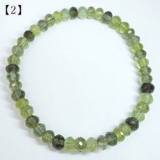 画像5: ルドウィジャイトインペリドット ブレスレット ソロバンカット パキスタン産 【一点もの】 Peridot 8月誕生石 カンラン石 ルチルペリドット ルドウィヒ石 お守り 浄化 ヒーリング 天然石 パワーストーン カラーストーン  (5)