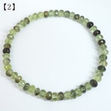 画像5: ルドウィジャイトインペリドット ブレスレット ソロバンカット パキスタン産 【一点もの】 Peridot 8月誕生石 カンラン石 ルチルペリドット ルドウィヒ石 お守り 浄化 ヒーリング 天然石 パワーストーン カラーストーン (5)