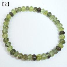 画像5: ルドウィジャイトインペリドット ブレスレット ソロバンカット パキスタン産 【一点もの】 Peridot 8月誕生石 カンラン石 ルチルペリドット ルドウィヒ石 お守り 浄化 ヒーリング 天然石 パワーストーン カラーストーン  (5)