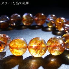 画像4:  オーロラクォーツ ブレスレット 11.5mm ブラジル産 【一点もの】 Aurora Quartz クォーツ リモナイト ヘマタイト 金魚水晶 お守り 浄化 アクセサリー ヒーリング 天然石 パワーストーン カラーストーン (4)