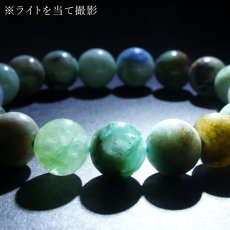 画像4:  リソコラシリカ ブレスレット 9mm ブラジル産 【一点もの】 Chrysocolla Silica クリソコラ 珪孔雀石 石英 お守り 浄化 アクセサリー ヒーリング 天然石 パワーストーン カラーストーン (4)
