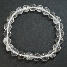 画像3:  カンジロバヒマール水晶 8.5mm ブレスレット ヒマラヤ産 【一点物】 Kanjiroba Himal Quartz ヒマラヤ水晶 ネパール 天然 水晶 クォーツ 4月誕生石 希少 お守り 浄化 天然石 パワーストーン (3)