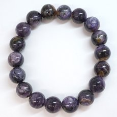 画像3:  ブラックチャロアイト ブレスレット 11mm ロシア産 【一点もの】 Black Charoite チャロアイト 三大ヒーリングストーン 希少 貴重 お守り 浄化 アクセサリー ヒーリング 天然石 パワーストーン カラーストーン (3)