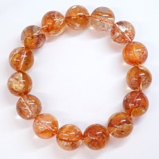 画像3:  オーロラクォーツ ブレスレット 14-15mm ブラジル産 【一点もの】 Aurora Quartz クォーツ リモナイト ヘマタイト 金魚水晶 お守り 浄化 アクセサリー ヒーリング 天然石 パワーストーン カラーストーン (3)