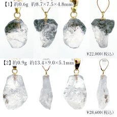 画像2: フェナカイト 原石 ペンダントトップ K18 ロシア産 【 一点物 】 Phenakite 日本製 ウラル山脈 フェナス石 希少 ヒーリング 浄化 お守り 天然石 パワーストーン (2)