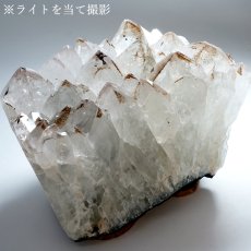 画像7:  カコクセナイト ファントム クラスター 原石 ブラジル産 【 一点もの 】 Quartz カコクセナイトインクォーツ 水晶 クリスタル クォーツ ポイント 結晶 浄化 内包物 鉱物 お守り 天然石 パワーストーン  (7)
