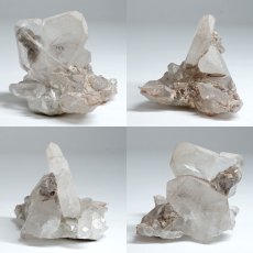 画像2: 水晶 双晶 原石 ペルー産 【 一点もの 】 Twin crystal ハート 日本式 夫婦水晶 標本 希少 レア クリスタル クォーツ 浄化 鉱物 お守り 天然石 パワーストーン  (2)