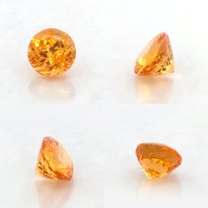 画像2: マンダリンガーネット ルース 1.00ct マダガスカル産 ラウンド【一点物】MandarinGarnet ガーネット 1月誕生石 コレクション 標本 オレンジ 鉱物 結晶 宝石 天然石 パワーストーン カラーストーン (2)