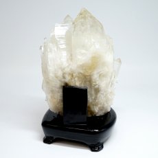 画像4: 水晶 原石 ペルー産 ムンドヌエボ鉱山 クラスター 【 一点もの 】 台付き Crystal 結晶 標本 希少 レア クリスタル クォーツ ポイント 浄化 内包物 お守り 天然石 パワーストーン  (4)