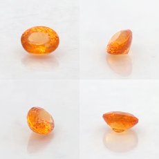 画像2: マンダリンガーネット ルース 0.70ct マダガスカル産 オーバル【一点物】MandarinGarnet ガーネット 1月誕生石 コレクション 標本 オレンジ 鉱物 結晶 宝石 天然石 パワーストーン カラーストーン (2)