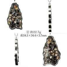 画像3: パラサイト隕石 ペンダントトップ ST ロシア産 【一点もの】 隕石 Pallasite ステンレス サージカル メテオライト 石鉄隕石 オリビン 橄欖石 宇宙 ヒーリング 天然石 パワーストーン (3)