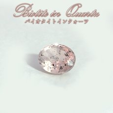 画像1: バイオタイトインクォーツ ルース ブラジル産 オーバル【一点物】希少 水晶 4月誕生石 コレクション 標本 黒雲母 内包物 天然石 パワーストーン カラーストーン (1)