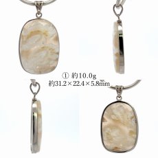 画像2: ェザーアゲート ペンダントトップ SV925 インドネシア産 【一点もの】 Agate フクリン 覆輪 瑪瑙 メノウ アゲート シルバー 天使の羽 お守り 浄化 ヒーリング 天然石 パワーストーン  (2)