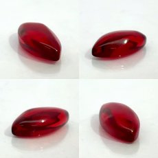 画像2: レッドアンバー ルース1.0ct リトアニア産 マーキス Red Amber コレクション 標本 アンバー 琥珀 天然石 パワーストーン カラーストーン  (2)