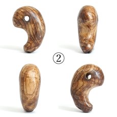 画像4: 屋久杉 泡瘤 (あわこぶ) 勾玉 23mm 【一点もの】 YAKUSUGI AWAKOBU 鹿児島県 屋久島 国産 日本製 瘤 杉 エネルギー パワーズウッド 天然木 (4)
