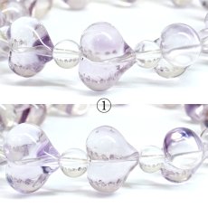 画像3: アメジスト ハート ブレスレット ブラジル産 【一点もの】 Amethyst 2月誕生石 愛の守護石 紫水晶 お守り 浄化 アクセサリー ヒーリング 天然石 パワーストーン カラーストーン (3)