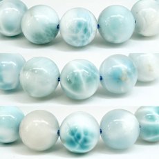 画像3: ラリマー ブレスレット 11mm ドミニカ共和国産 【一点もの】 Larimar ブルーペクトライト 大玉 お守り 浄化 アクセサリー ヒーリング 天然石 パワーストーン カラーストーン (3)