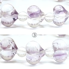 画像7: アメジスト ハート ブレスレット ブラジル産 【一点もの】 Amethyst 2月誕生石 愛の守護石 紫水晶 お守り 浄化 アクセサリー ヒーリング 天然石 パワーストーン カラーストーン (7)