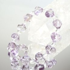 画像2: アメジスト ハート ブレスレット ブラジル産 【一点もの】 Amethyst 2月誕生石 愛の守護石 紫水晶 お守り 浄化 アクセサリー ヒーリング 天然石 パワーストーン カラーストーン (2)