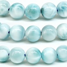 画像3: ラリマー ブレスレット 8mm ドミニカ共和国産 【一点もの】 Larimar ブルーペクトライト お守り 浄化 アクセサリー ヒーリング 天然石 パワーストーン カラーストーン (3)