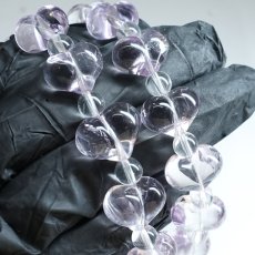 画像9: アメジスト ハート ブレスレット ブラジル産 【一点もの】 Amethyst 2月誕生石 愛の守護石 紫水晶 お守り 浄化 アクセサリー ヒーリング 天然石 パワーストーン カラーストーン (9)