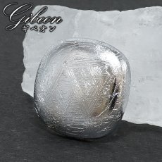 画像1: ギベオン ルース スクエア ナミビア産【 一点もの 】Gibeon 希少 隕石 鉄隕石 宇宙 聖石 神秘的 カボション 正方形 お守り 風水 天然石 パワーストーン (1)
