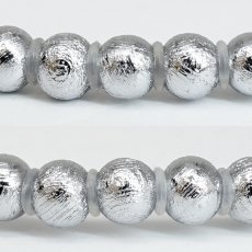 画像3: ギベオン 6mm ブレスレット ナミビア産 鉱物証明書付 【 一点もの 】 Gibeon 希少 隕石 鉄隕石 宇宙 聖石 神秘的 お守り 浄化 チャネリング 天然石 パワーストーン (3)