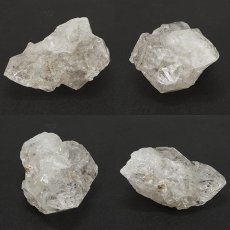 画像2: ダイヤモンドクォーツ 原石 53.1g パキスタン産【一点もの】Diamond Quartz クリスタル クォーツ ダブルターミネーティッド 両剣 クラック 結晶 お守り 浄化 4月誕生石 ヒーリング 天然石 パワーストーン カラーストーン (2)