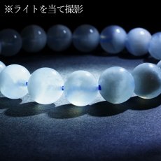 画像4: エンジェルクラウドアクアマリン Aランク ブレスレット 9mm ブラジル産【一点もの】Angel Cloud Aquamarine クォーツ 水晶 内包物 3月誕生石 藍柱石 藍玉 ベリル 緑柱石 お守り 浄化 アクセサリー ヒーリング 天然石 パワーストーン カラーストーン (4)