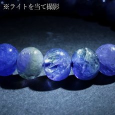 画像4: バイカラータンザナイト ブレスレット 8mm タンザニア産【一点もの】Tanzanite タイヤ型 12月誕生石 希少 ゾイサイト お守り 浄化 アクセサリー ヒーリング 天然石 パワーストーン カラーストーン (4)