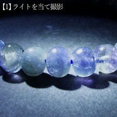画像4: バイカラータンザナイト ブレスレット 7mm タンザニア産【一点もの】Tanzanite タイヤ型 12月誕生石 希少 ゾイサイト お守り 浄化 アクセサリー ヒーリング 天然石 パワーストーン カラーストーン (4)