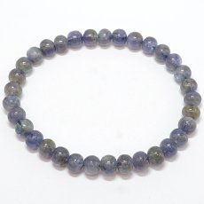画像3: バイカラータンザナイト ブレスレット 6mm タンザニア産【一点もの】Tanzanite タイヤ型 12月誕生石 希少 ゾイサイト お守り 浄化 アクセサリー ヒーリング 天然石 パワーストーン カラーストーン (3)