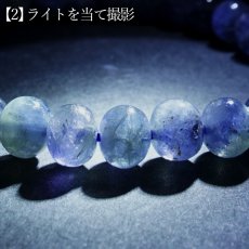 画像7: バイカラータンザナイト ブレスレット 7mm タンザニア産【一点もの】Tanzanite タイヤ型 12月誕生石 希少 ゾイサイト お守り 浄化 アクセサリー ヒーリング 天然石 パワーストーン カラーストーン (7)