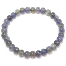 画像3: バイカラータンザナイト ブレスレット 6.5mm タンザニア産【一点もの】Tanzanite タイヤ型 12月誕生石 希少 ゾイサイト お守り 浄化 アクセサリー ヒーリング 天然石 パワーストーン カラーストーン (3)
